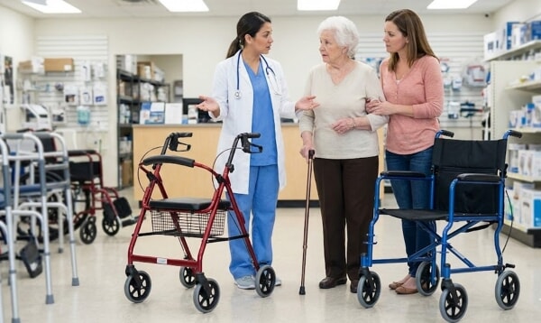 Rollator vs. Transport Chair: How to Pick the Right Device for Safe Mobility