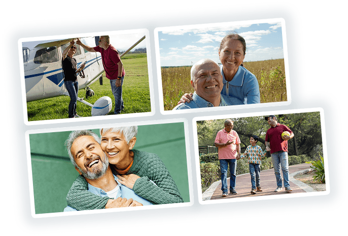 Collage of different people